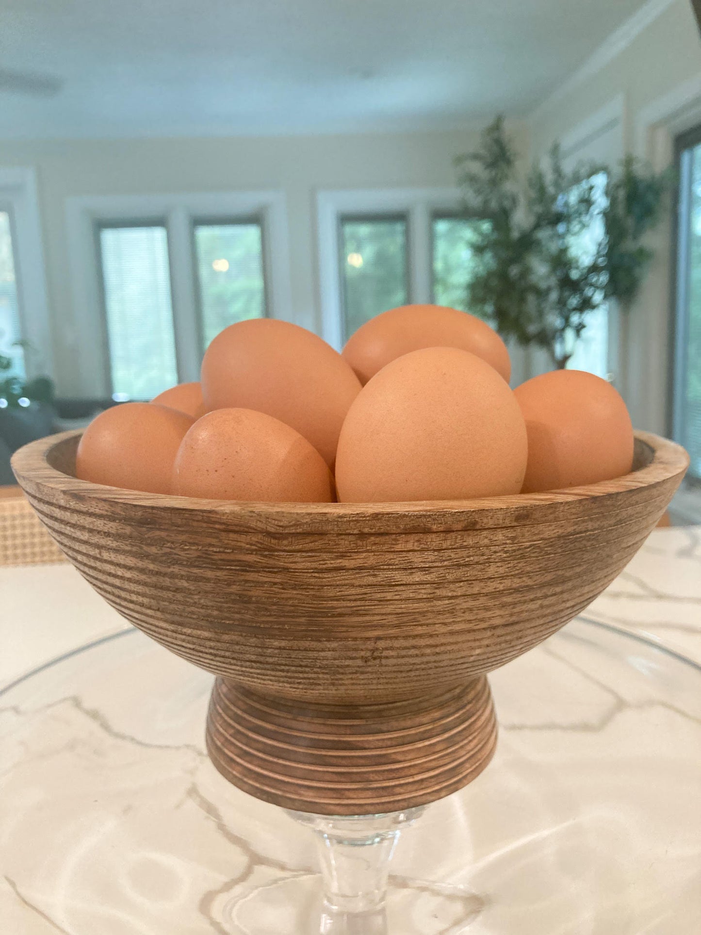 Hand Carved Mango Wood Bowl