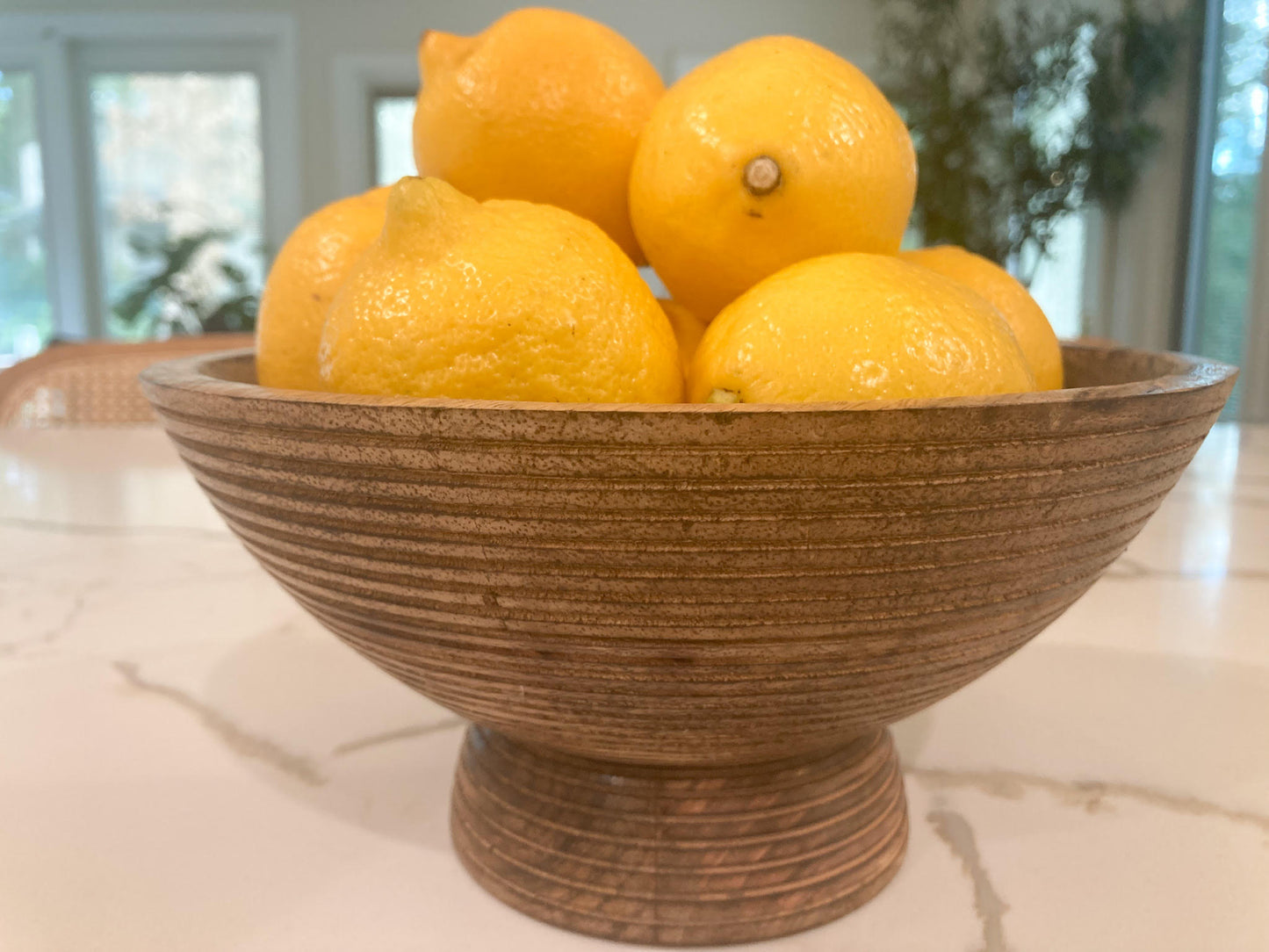 Hand Carved Mango Wood Bowl