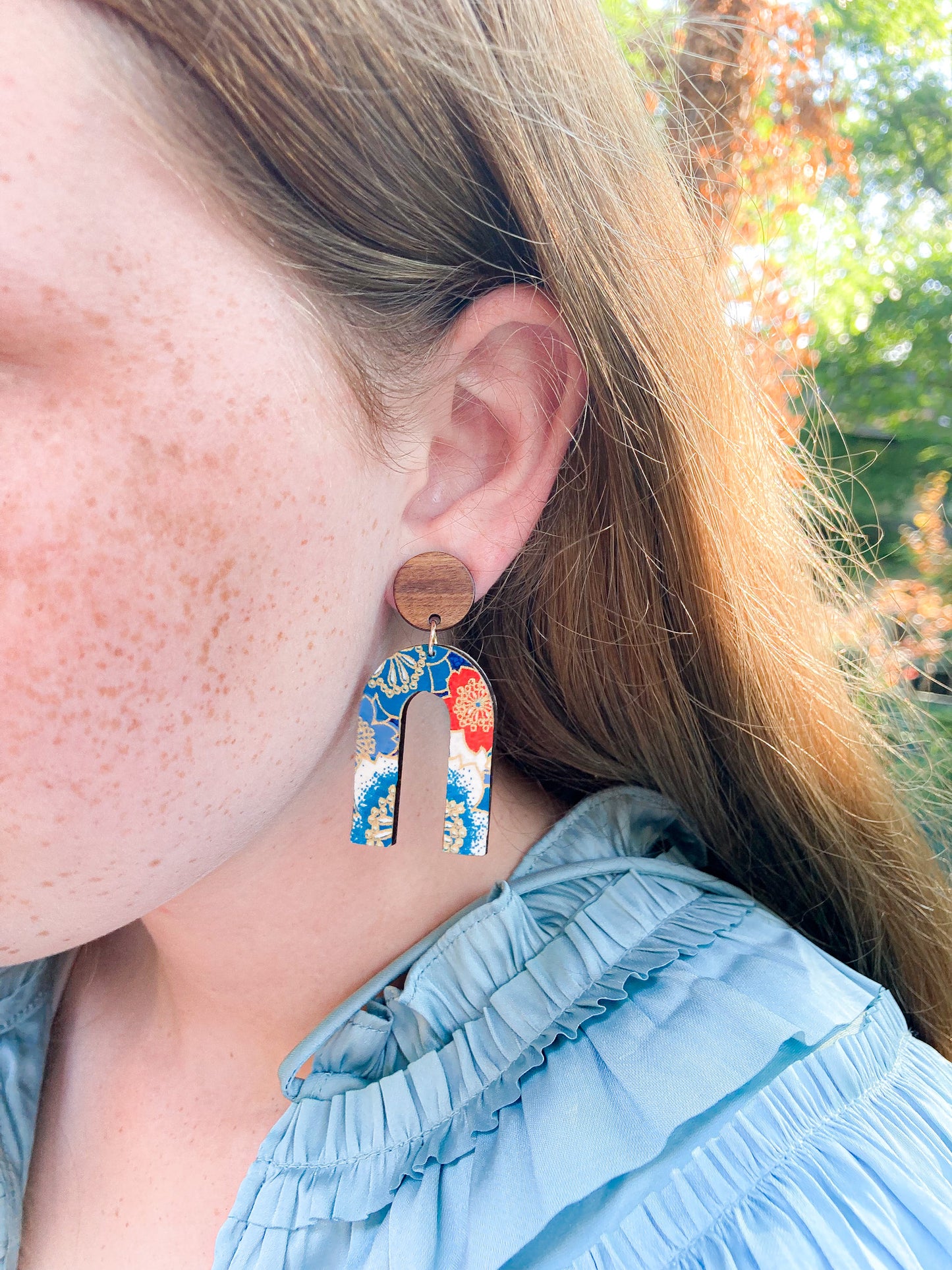 Arches in Floral Earrings