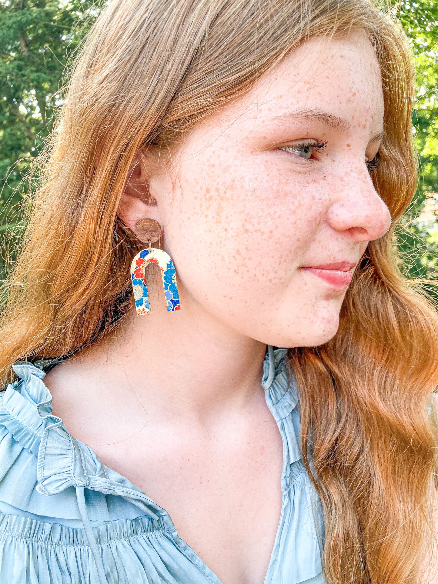 Arches in Floral Earrings