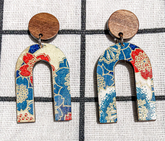 Arches in Floral Earrings